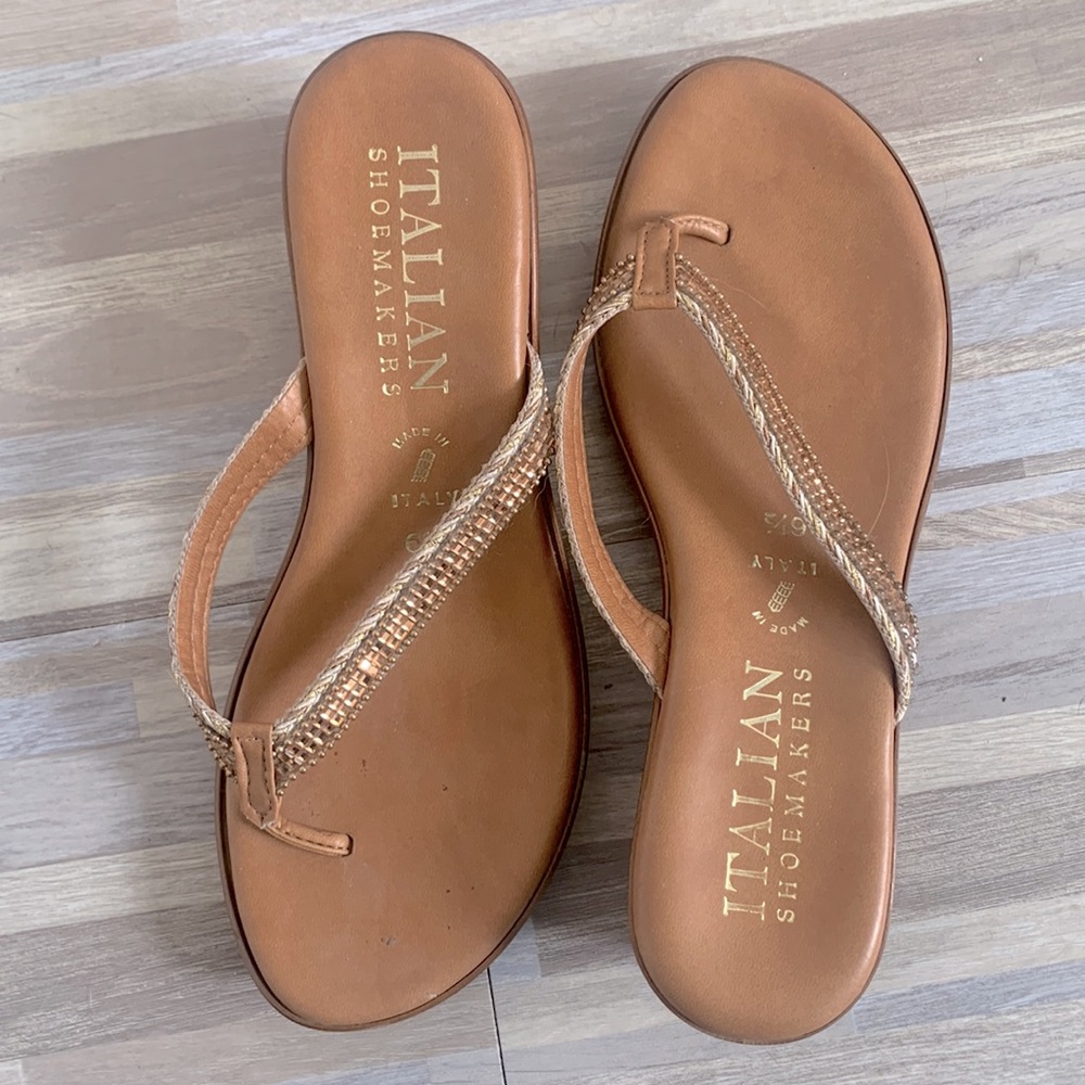 Italian shoemaker wedge sandals